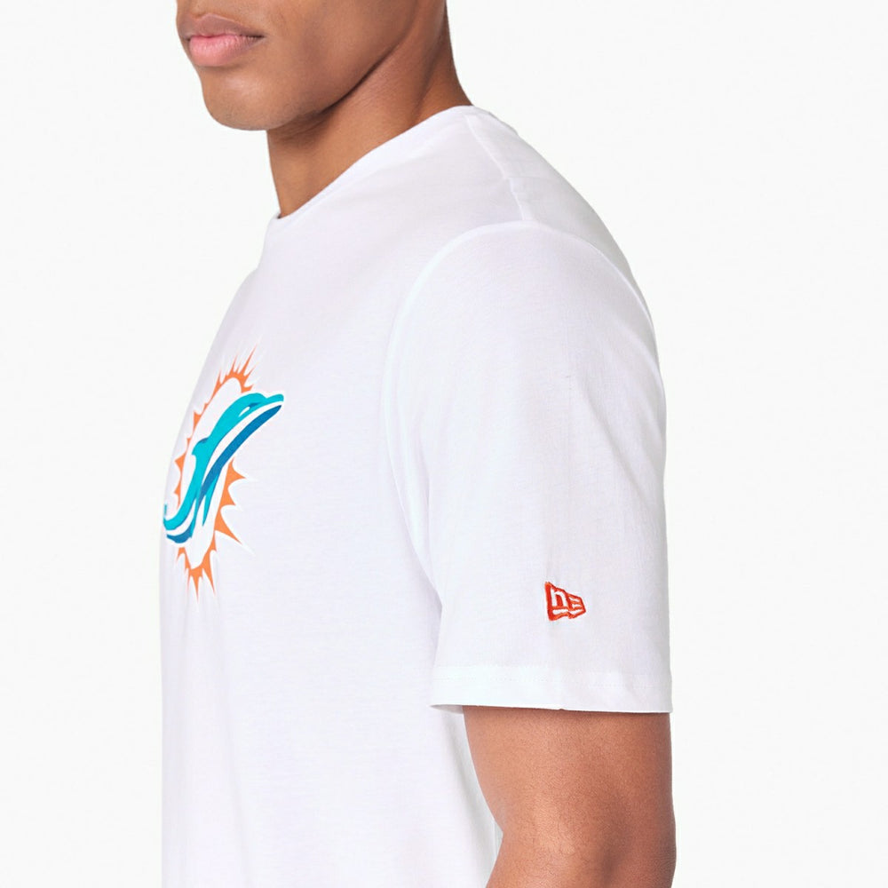 Miami Dolphins Team Logo Football NFL T-Shirt - Taass US