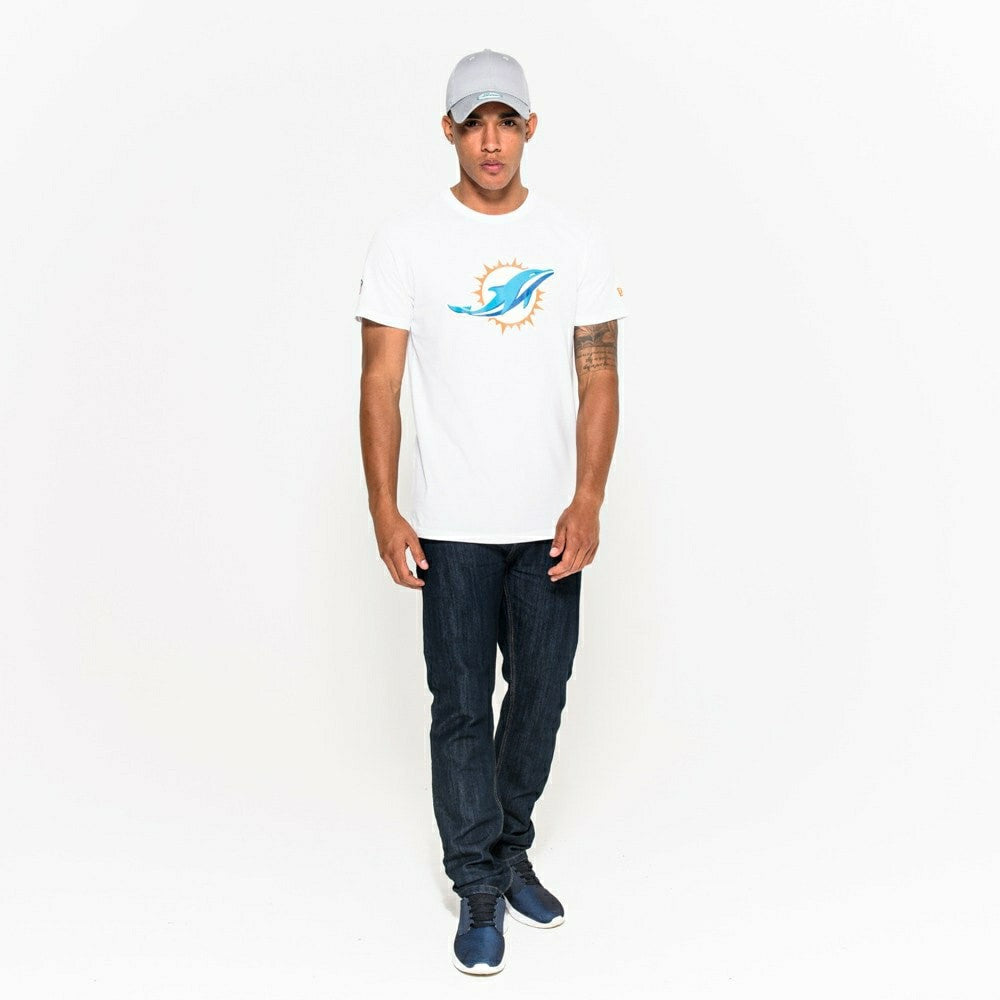 Miami Dolphins Team Logo Football NFL T-Shirt - Taass US