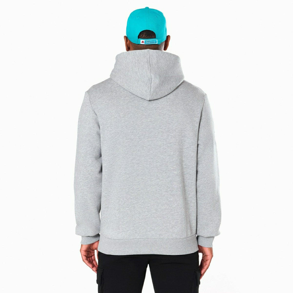 Miami Dolphins Logo Hoodie NFL Sweatshirt Grey - Taass on sale