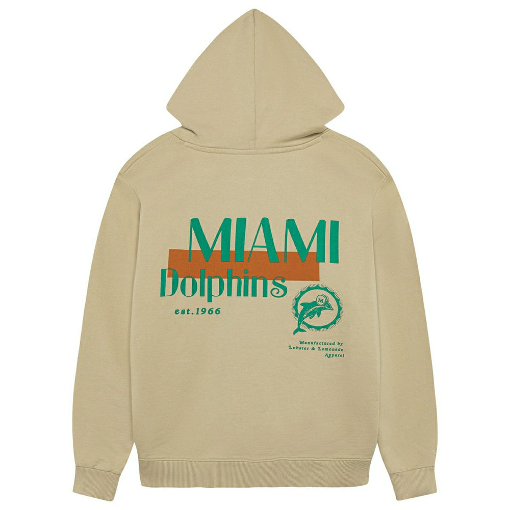 Miami Dolphins L&L '76 Classics NFL Hoodie Beige - Taass for sale