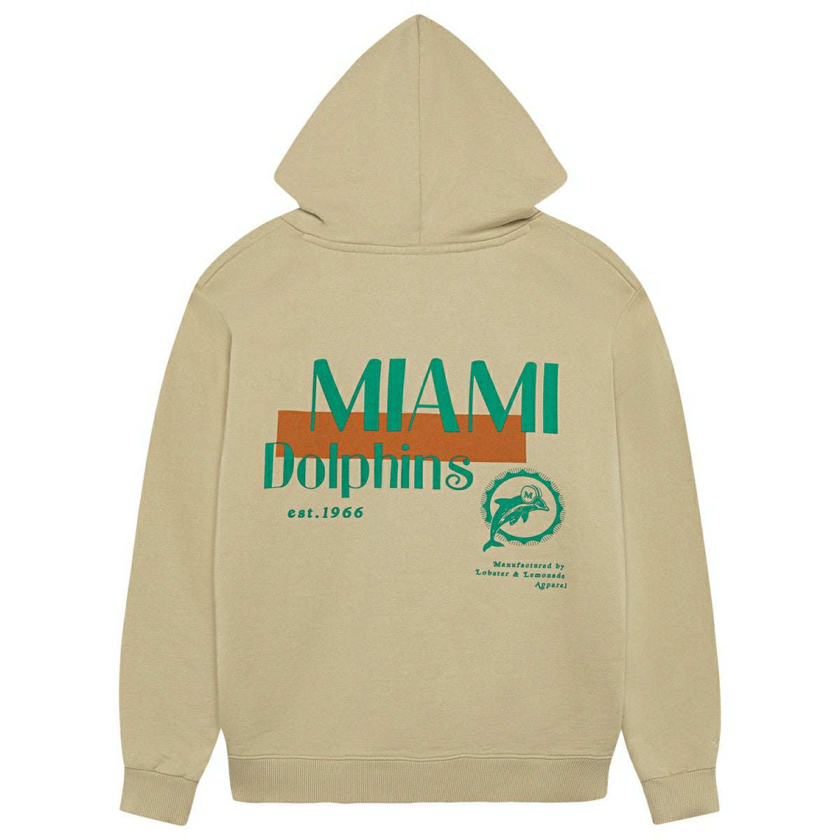 Miami Dolphins L&L '76 Classics NFL Hoodie Beige - Taass for sale
