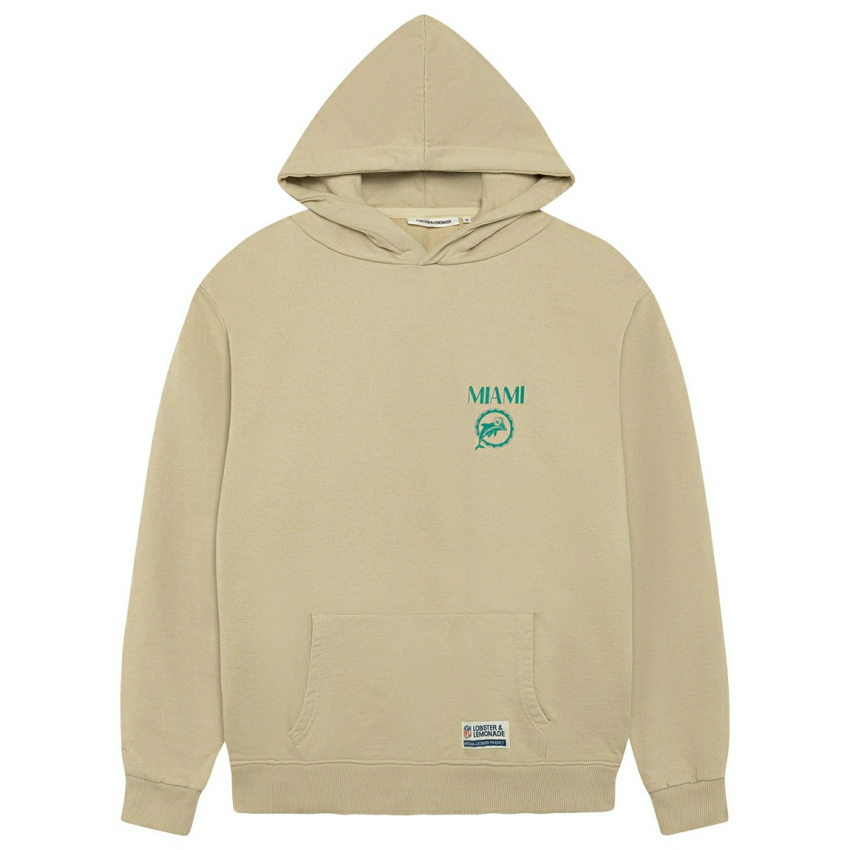 Miami Dolphins L&L '76 Classics NFL Hoodie Beige - Taass for sale