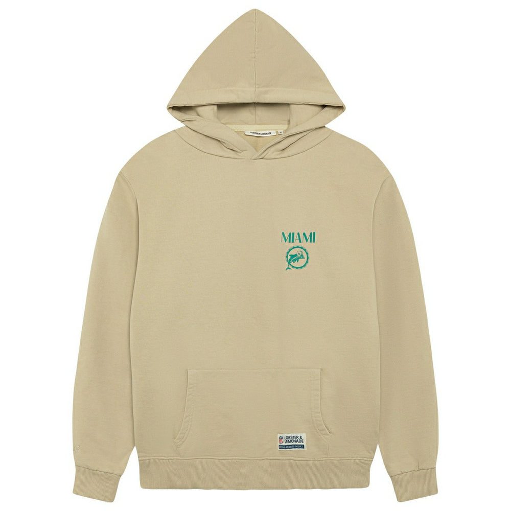 Miami Dolphins L&L '76 Classics NFL Hoodie Beige - Taass for sale