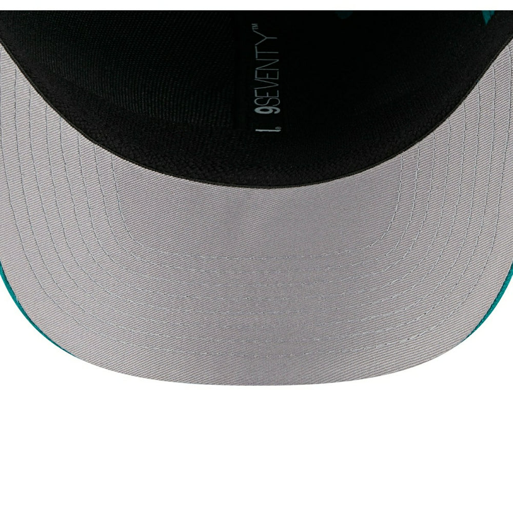 Miami Dolphins Historic Logo NFL Stated 9SEVENTY Stretch-Snap Cap Aqua - Taass US