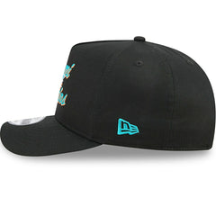 Miami Dolphins NFL Chainstitch 9FIFTY A-Frame Snapback Cap Black - Taass on sale