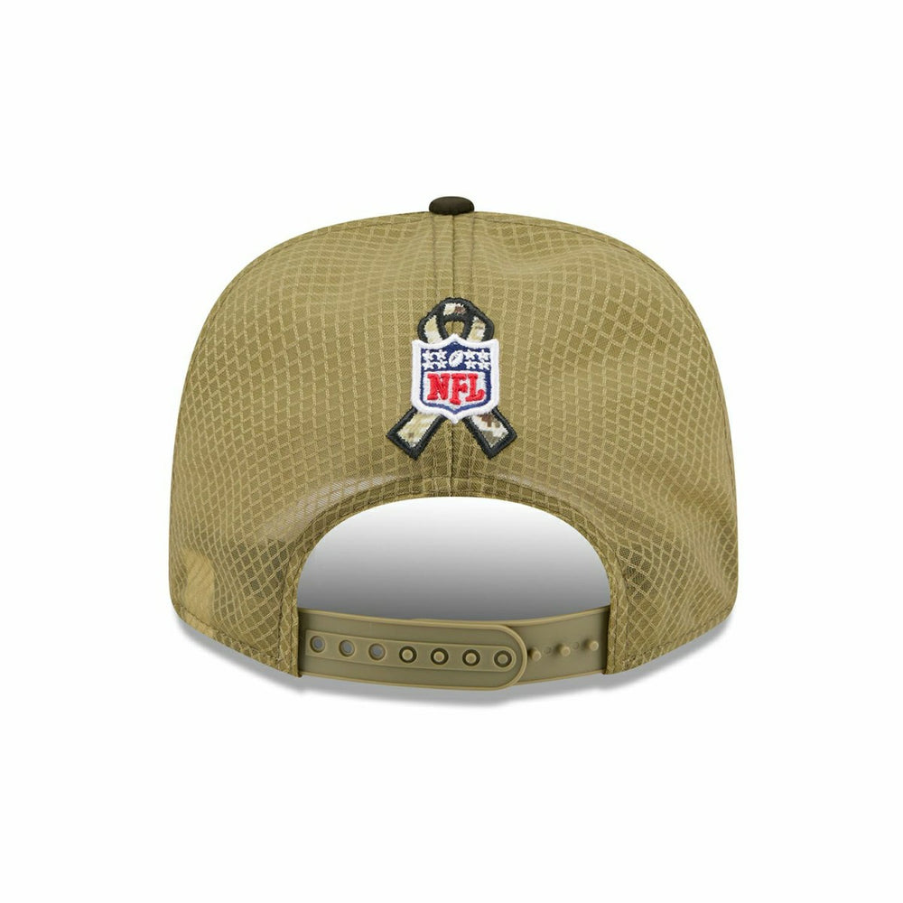 Miami Dolphins 2025 NFL Salute to Service 9SEVENTY Trucker Snapback Cap Olive - Taass outlet