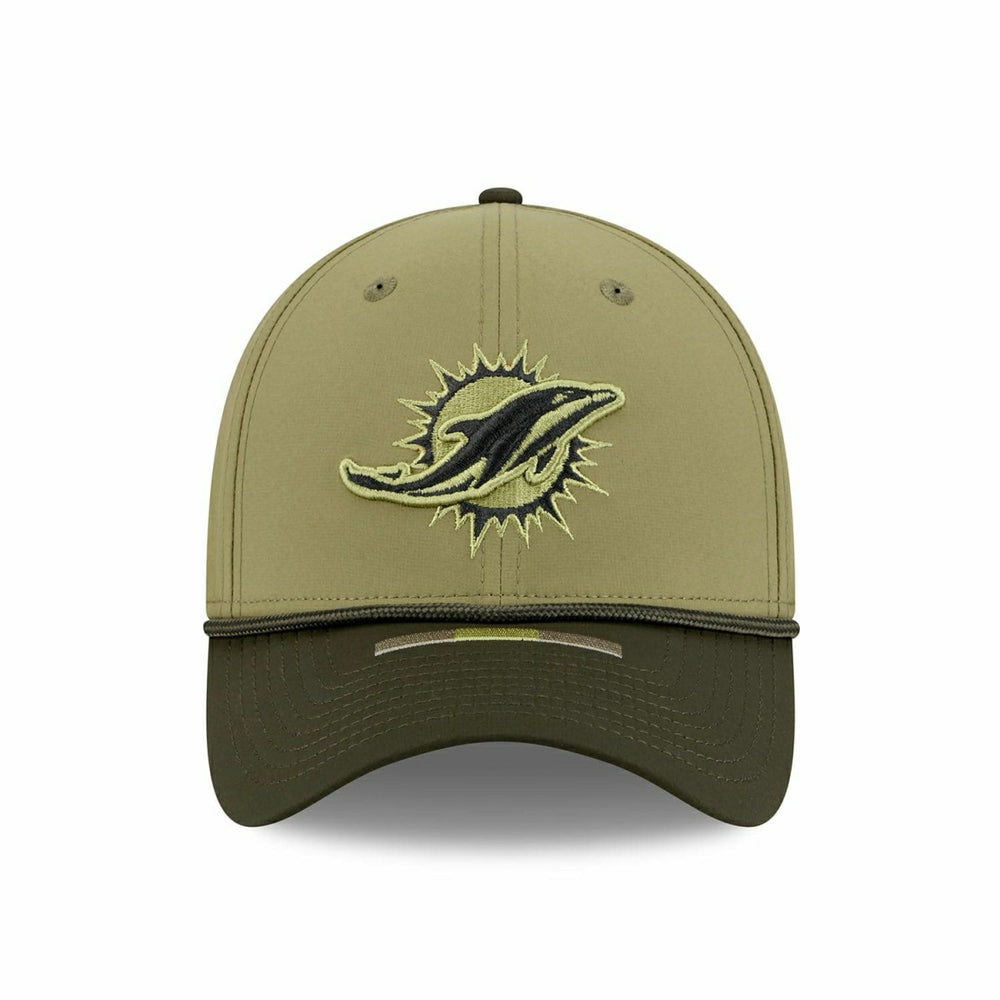 Miami Dolphins 2025 NFL Salute to Service 39THIRTY Flex Cap Olive - Taass discount