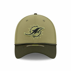 Miami Dolphins 2025 NFL Salute to Service 39THIRTY Flex Cap Olive - Taass discount