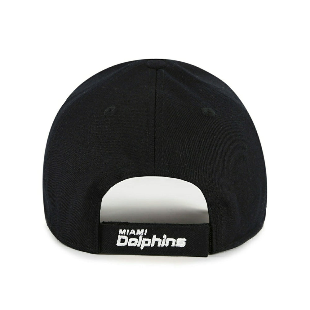 Miami Dolphins Black & White '47 MVP Adjustable NFL Cap Black - Taass on sale