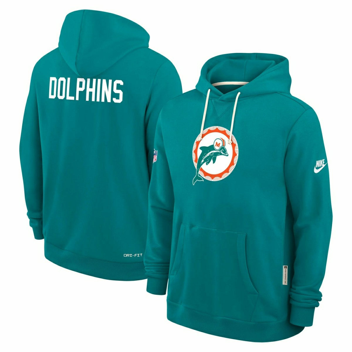 Miami Dolphins 2025 NFL Sideline Nike Vintage Alternate Hoodie Aqua - Taass discount