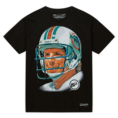 Dan MArino Mitchell & Ness Real Big Face NFL Tee Black - Taass discount