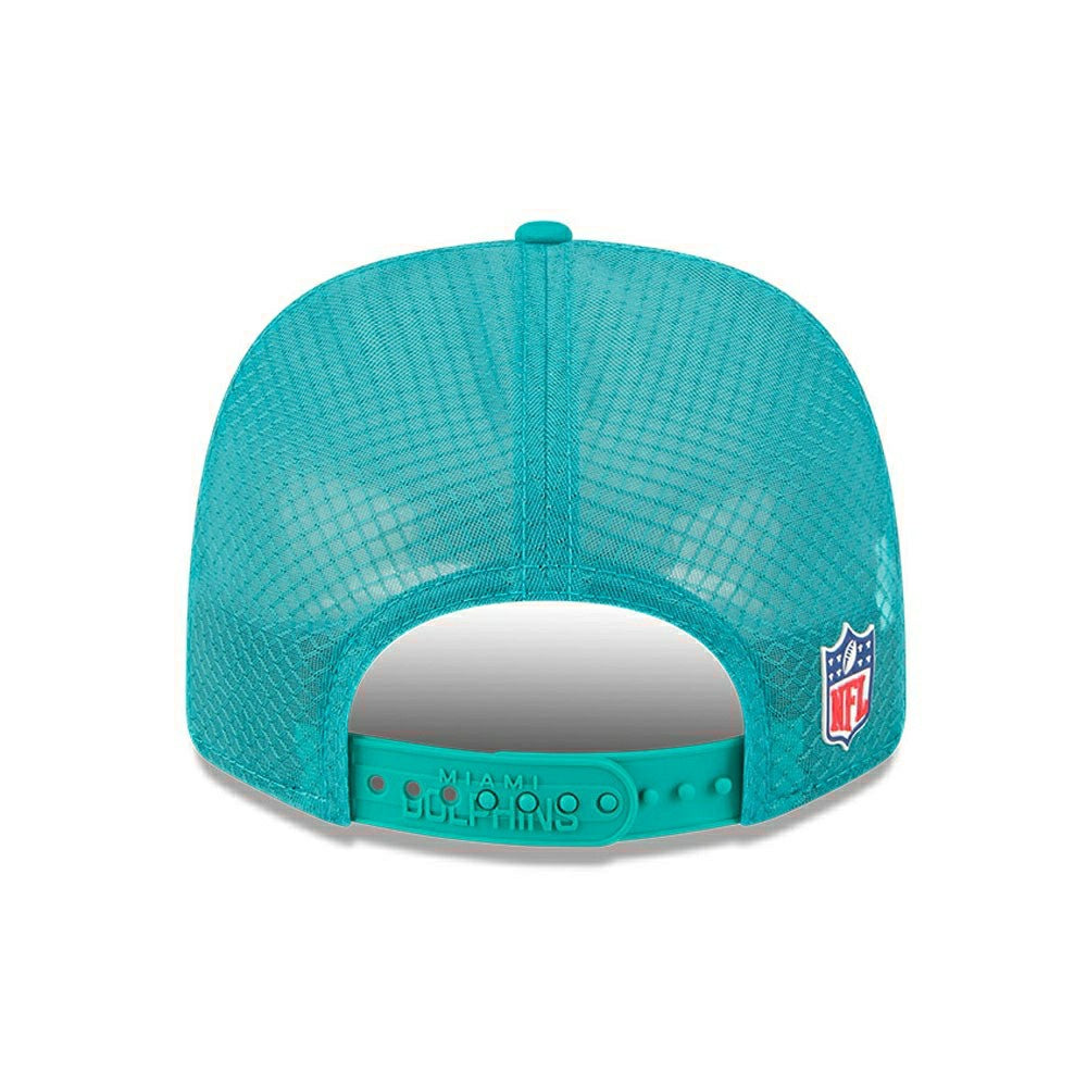 Miami Dolphins Historic 2025 NFL On-Field Sideline 9SEVENTY Trucker Snapback Cap - Taass on sale