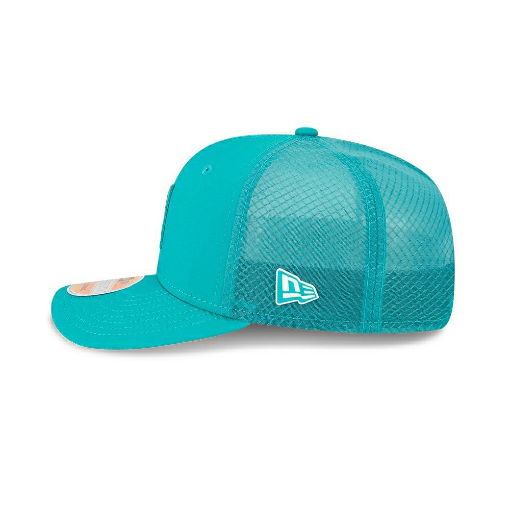 Miami Dolphins Historic 2025 NFL On-Field Sideline 9SEVENTY Trucker Snapback Cap - Taass on sale