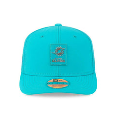 Miami Dolphins 2025 NFL On-Field Sideline 9SEVENTY Trucker Snapback Cap Aqua - Taass Online