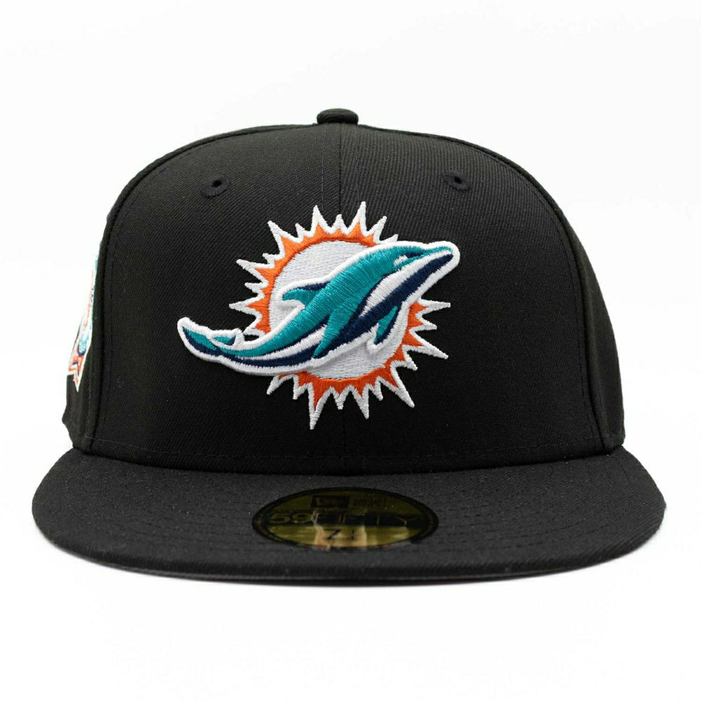 Miami Dolphins Perfect Season Anniversary 59FIFTY Fitted NFL Cap Black - Taass discount