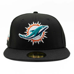 Miami Dolphins Perfect Season Anniversary 59FIFTY Fitted NFL Cap Black - Taass discount