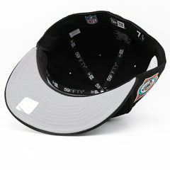 Miami Dolphins Perfect Season Anniversary 59FIFTY Fitted NFL Cap Black - Taass discount
