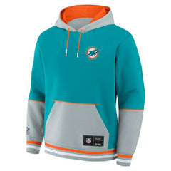 Miami Dolphins Foundation NFL Hoodie Aqua - Taass on sale