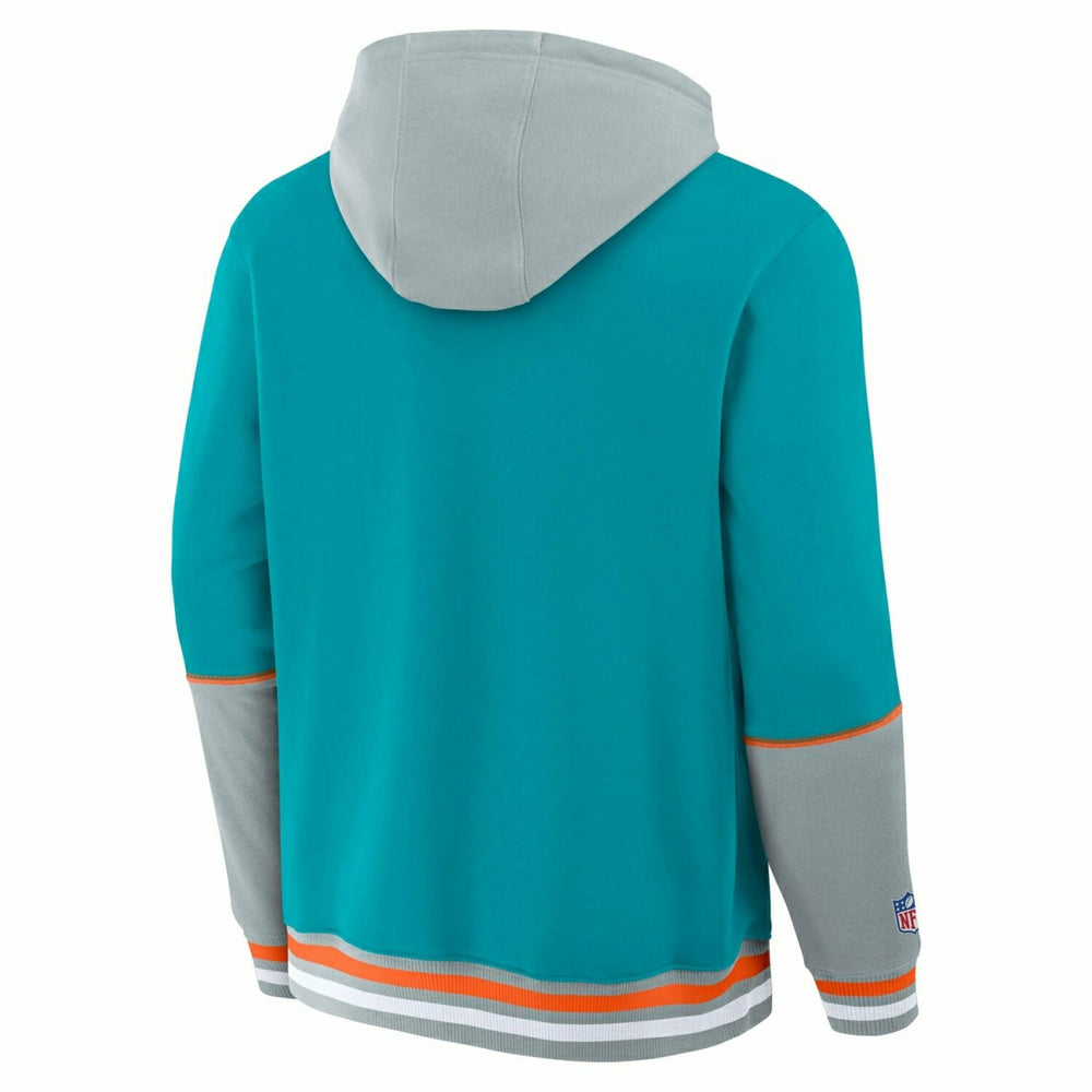Miami Dolphins Foundation NFL Hoodie Aqua - Taass on sale