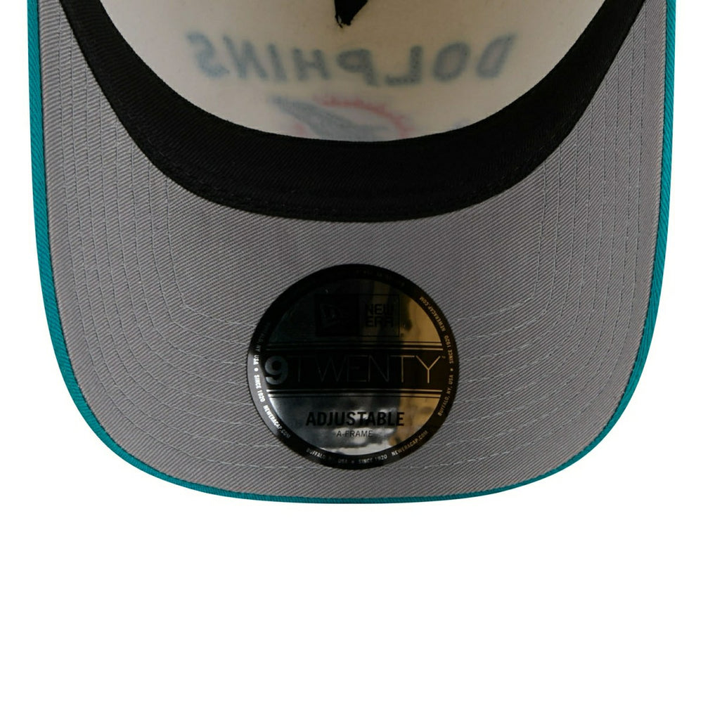 Miami Dolphins 2025 NFL Draft 9TWENTY A-Frame Adjustable Cap Cream - Taass for sale