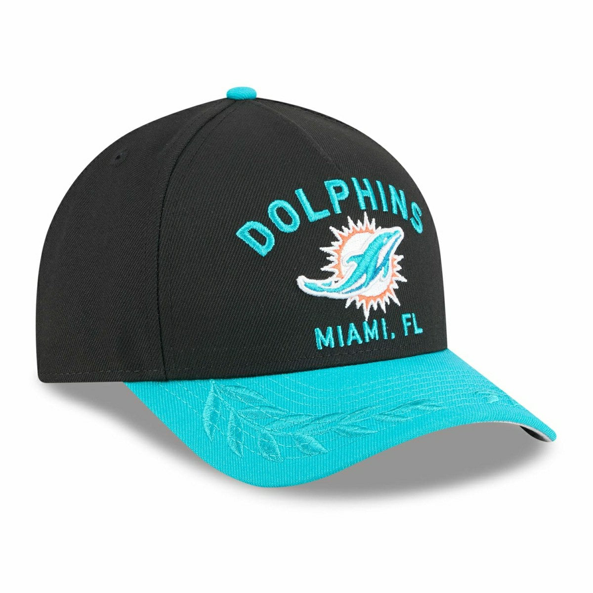 Miami Dolphins 2025 NFL Draft 9FORTY M-Crown A-Frame Snapback Cap Black - Taass outlet