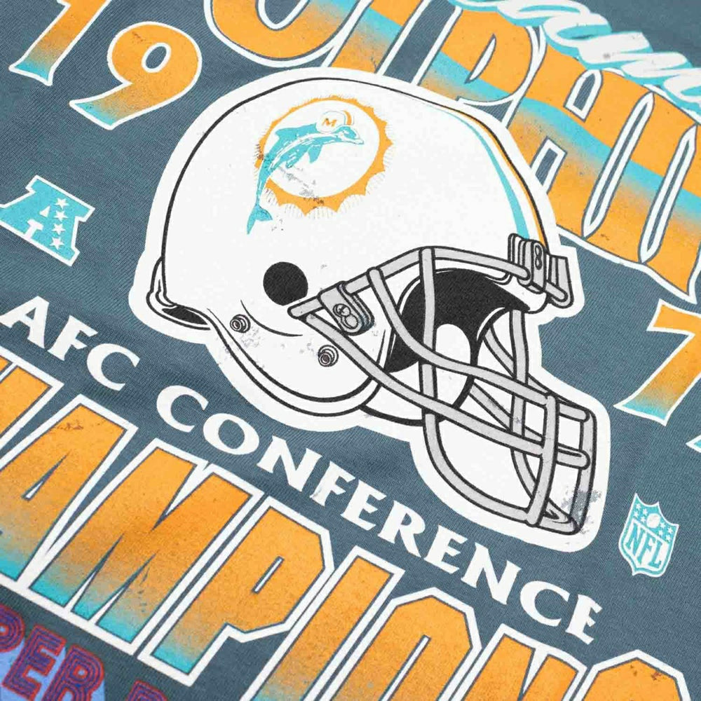 Miami Dolphins 1972 AFC Champions NFL T-Shirt Aqua - Taass outlet