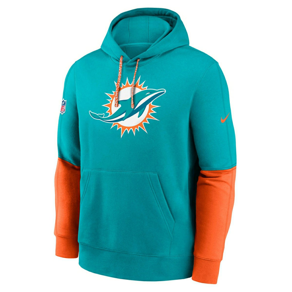 Miami Dolphins 2024 NFL Sideline Nike Club Hoodie Aqua - Taass sale