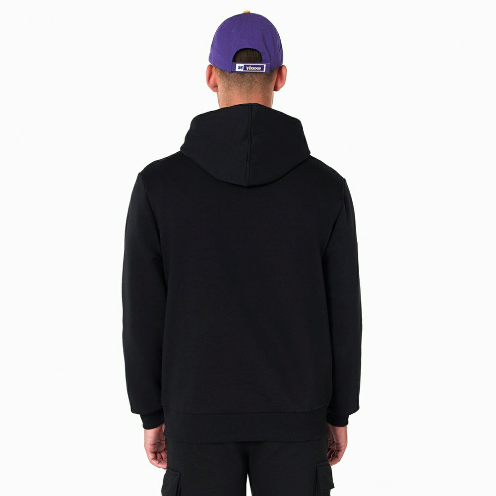 Minnesota Vikings Logo Hoodie NFL Sweatshirt Black - Taass discount
