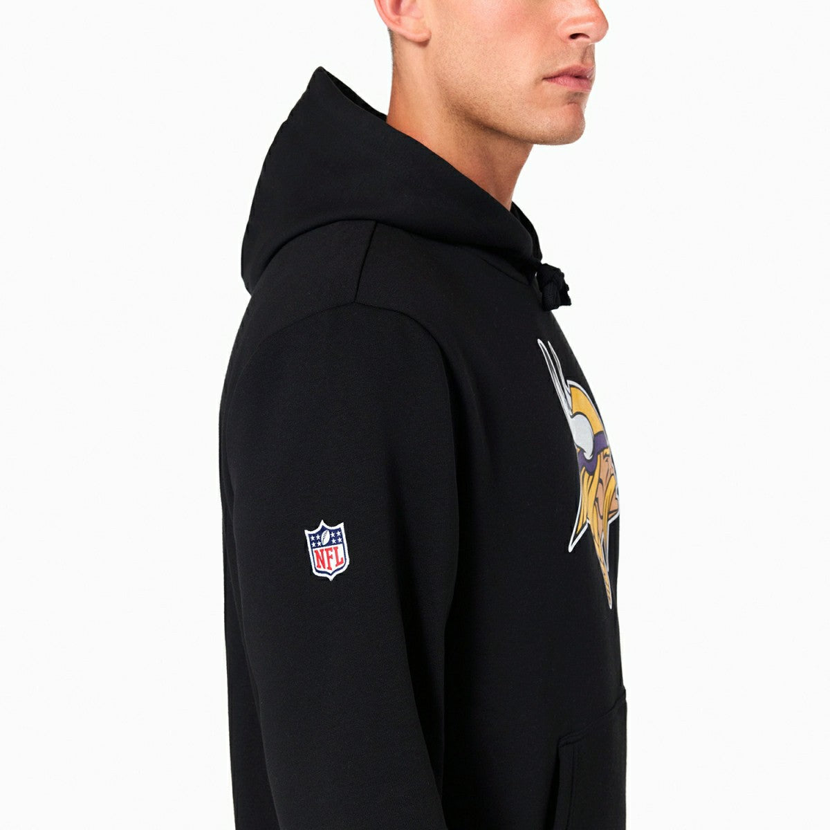 Minnesota Vikings Logo Hoodie NFL Sweatshirt Black - Taass discount