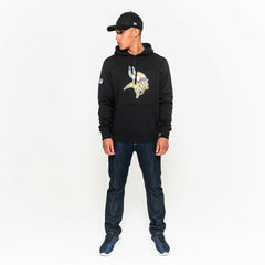 Minnesota Vikings Logo Hoodie NFL Sweatshirt Black - Taass discount