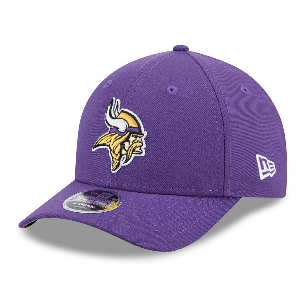 Minnesota Vikings NFL Team Logo New Era 9FORTY M-Crown Snapback Cap Purple - Taass Online
