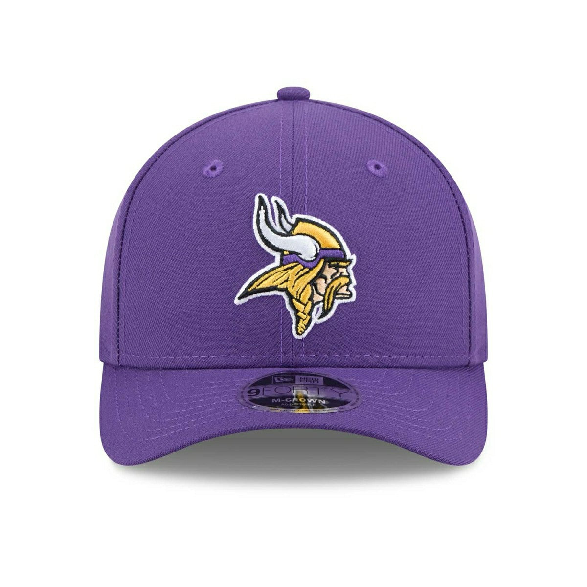 Minnesota Vikings NFL Team Logo New Era 9FORTY M-Crown Snapback Cap Purple - Taass Online