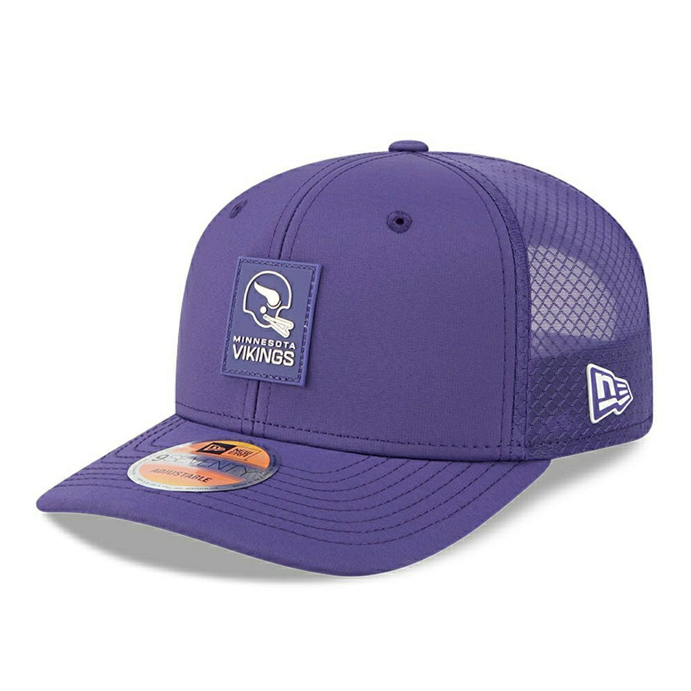 Minnesota Vikings Historic 2025 NFL On-Field Sideline 9SEVENTY Trucker Snapback Cap - Taass on sale