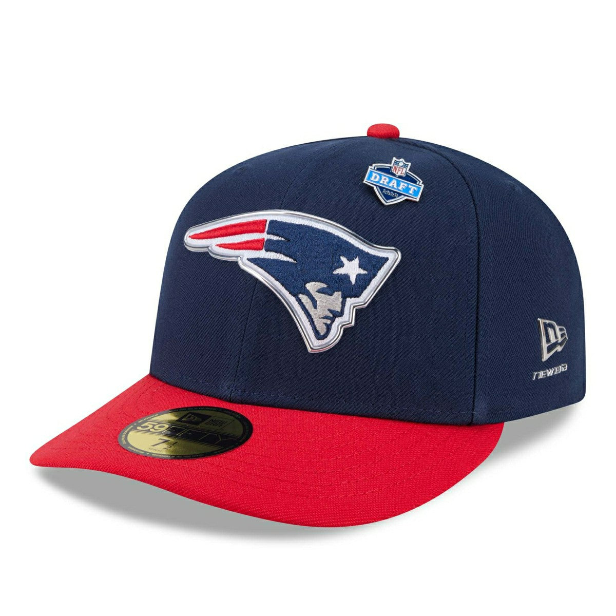 New England Patriots 2026 NFL Draft Pre-Curved 59FIFTY Fitted Cap - Taass on sale