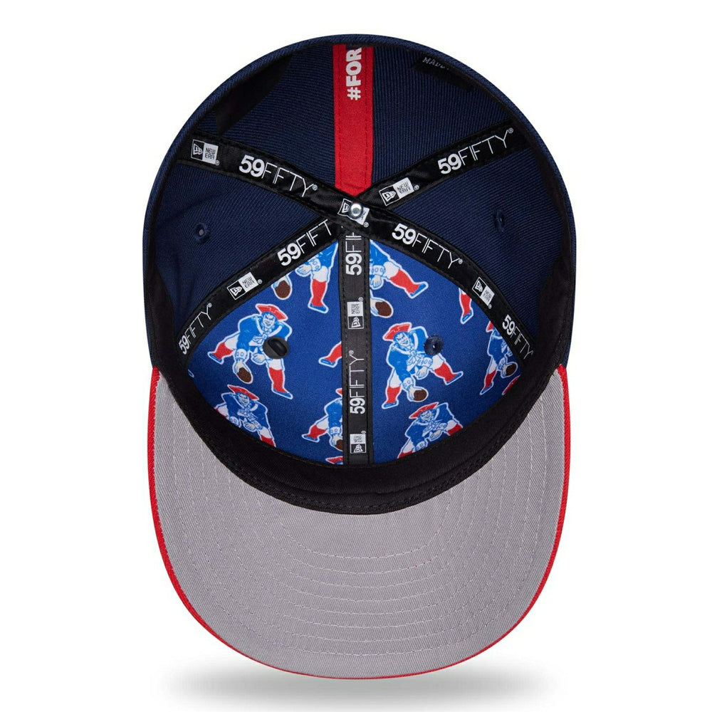 New England Patriots 2026 NFL Draft Pre-Curved 59FIFTY Fitted Cap - Taass on sale