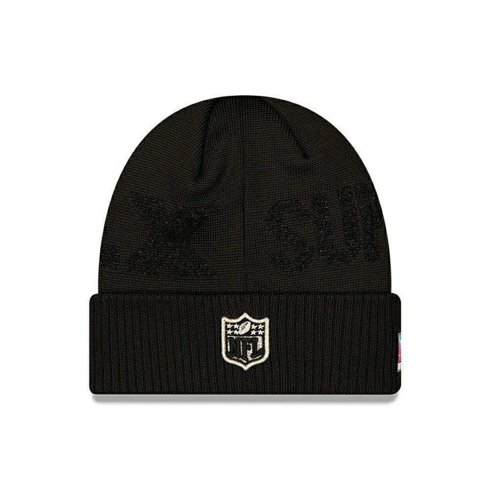 New England Patriots Super Bowl LX Sideline Beanie Knit - Taass discount