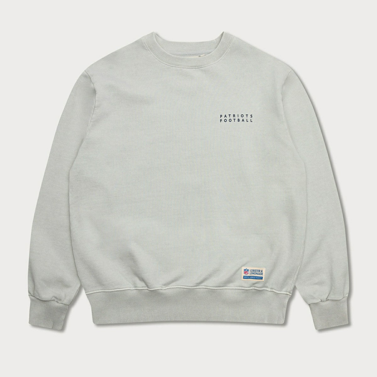New England Patriots L&L '96 Classics NFL Crewneck Sweater Gray - Taass Online
