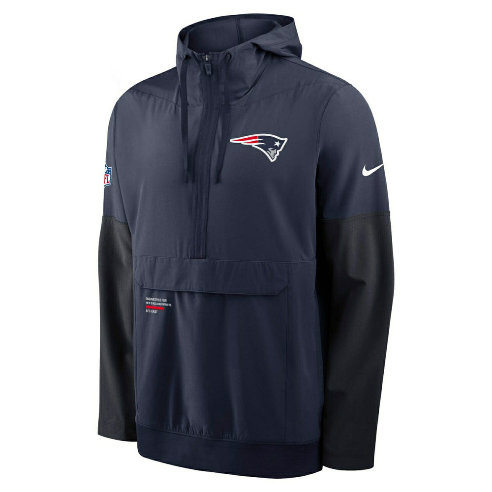 New England Patriots Nike Sideline Half-Zip Anorak NFL Jacke Navy - Taass US