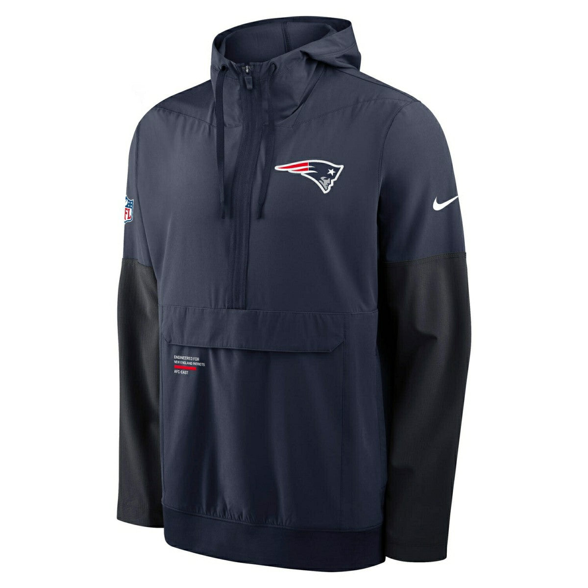 New England Patriots Nike Sideline Half-Zip Anorak NFL Jacke Navy - Taass US