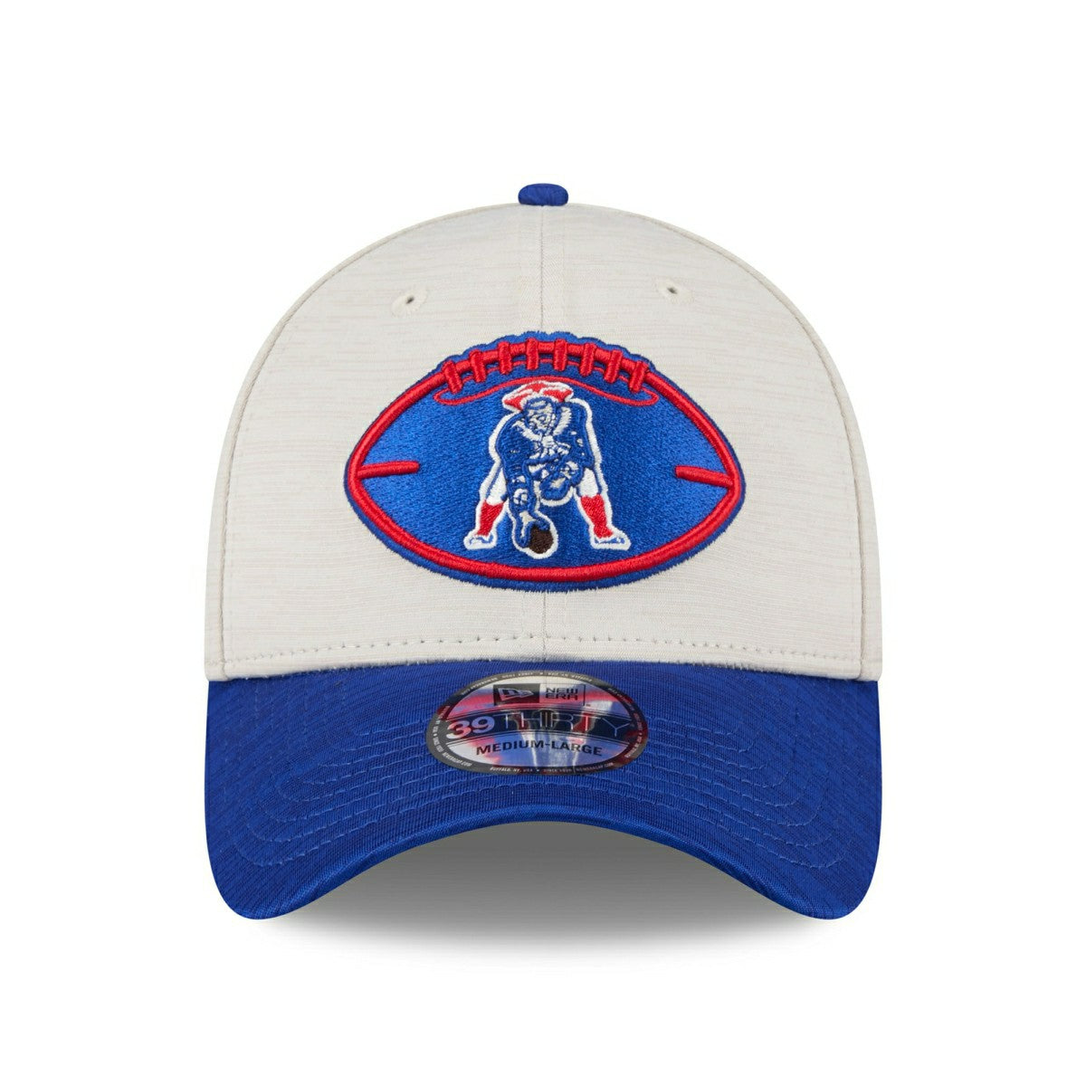 New England Patriots Historic 2024 NFL Sideline New Era 39THIRTY Flex Cap - Taass sale