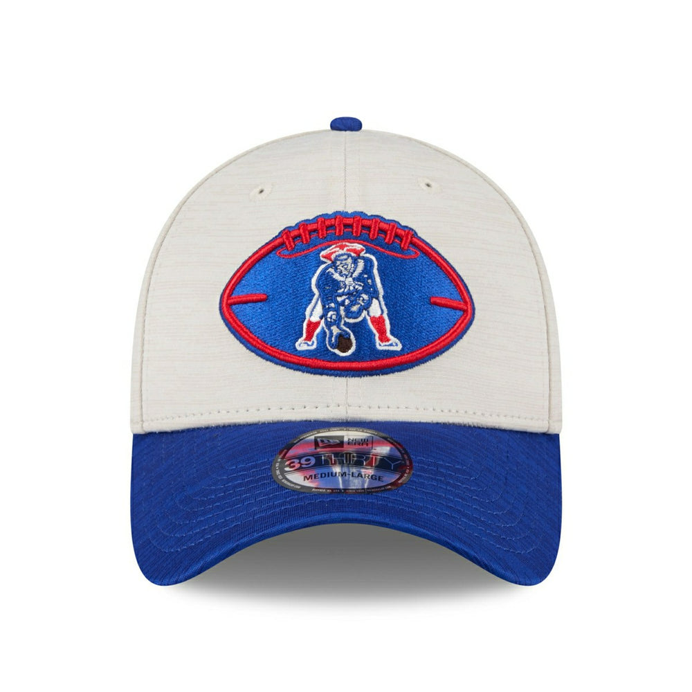 New England Patriots Historic 2024 NFL Sideline New Era 39THIRTY Flex Cap - Taass sale