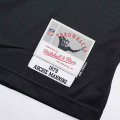 Archie Manning #8 New Orleans Saints Mitchell & Ness Throwback NFL Jersey Black - Taass Online
