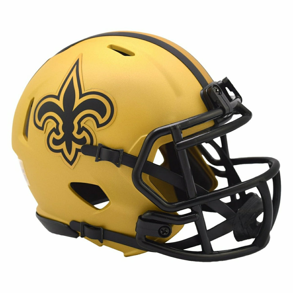 New Orleans Saints Rave Alternate NFL Speed Mini Helmet Gold - Taass Online