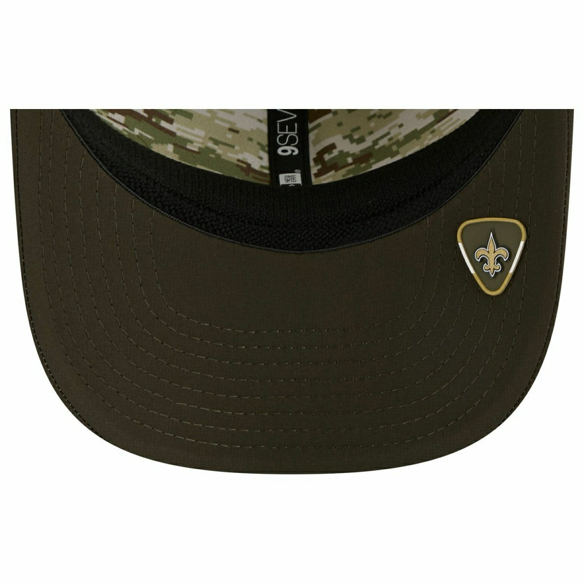 New Orleans Saints 2025 NFL Salute to Service 9SEVENTY Trucker Snapback Cap Olive - Taass sale