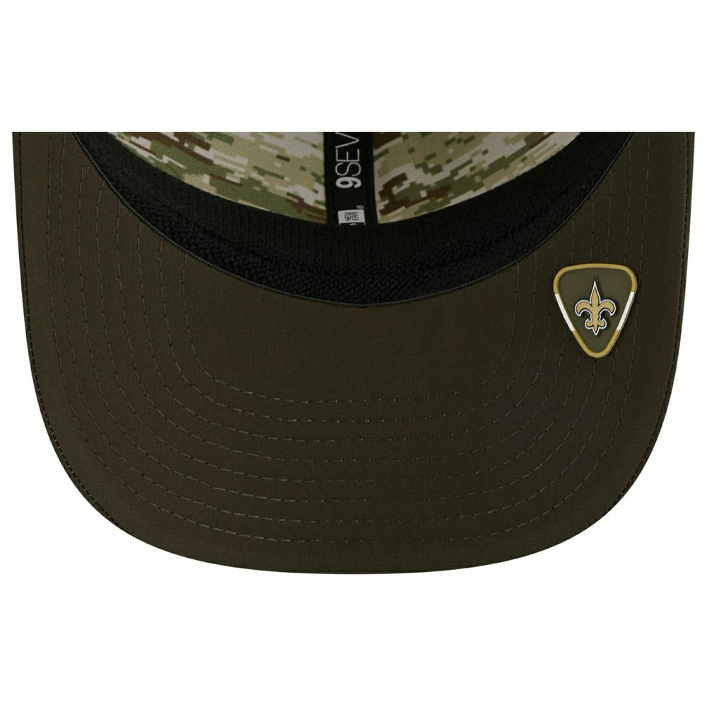 New Orleans Saints 2025 NFL Salute to Service 9SEVENTY Trucker Snapback Cap Olive - Taass sale