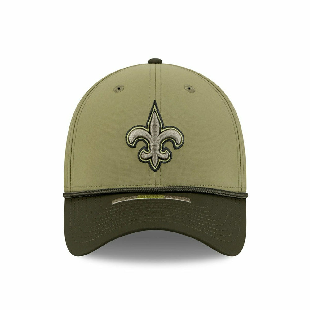 New Orleans Saints 2025 NFL Salute to Service 39THIRTY Flex Cap Olive - Taass for sale