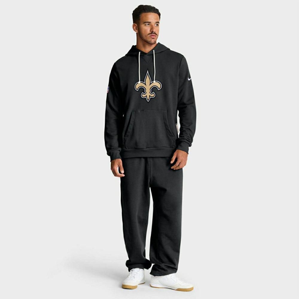 New Orleans Saints 2025 NFL Sideline Nike Standard Issue Hoodie Black - Taass discount
