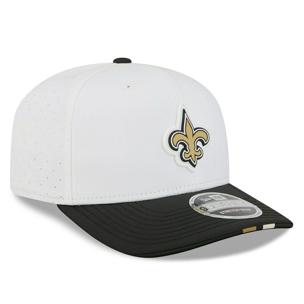 New Orleans Saints 2025 NFL Training Camp New Era  9SEVENTY Stretch-Snap Cap OTC White - Taass on sale
