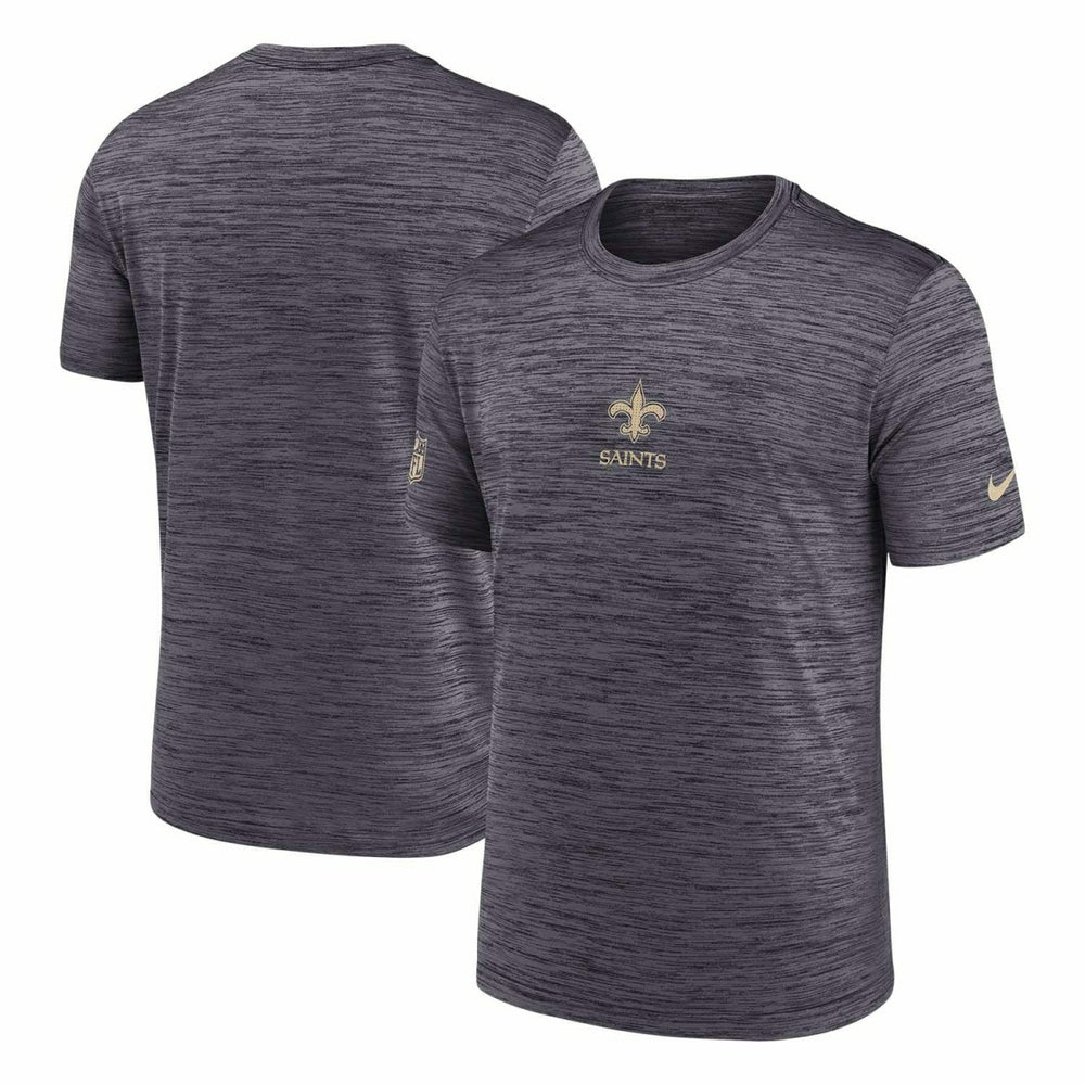 New Orleans Saints 2025 NFL Sideline Nike Velocity Performance T-Shirt Gray - Taass for sale