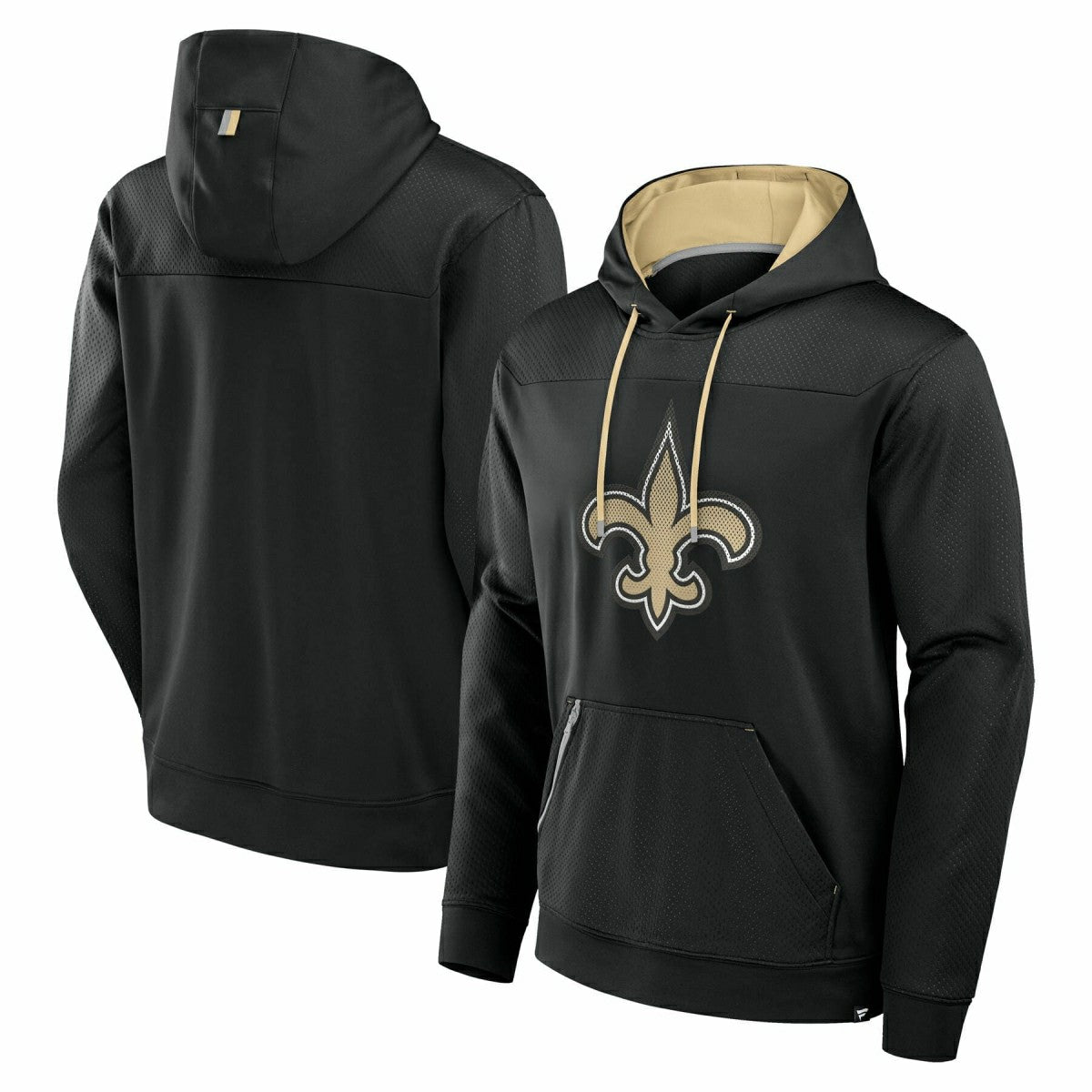 New Orleans Saints Defender Dot Faded NFL Hoodie Black - Taass discount